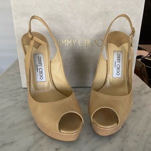 Jimmy choo patent sling backs!